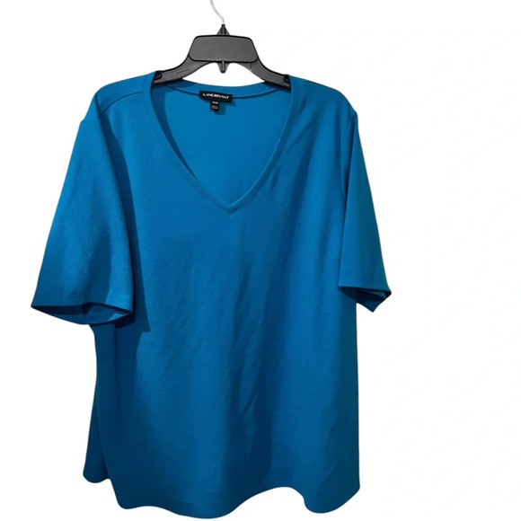 Lane Bryant Turquoise V-Neck Pullover blouse Size 22/24 - Picture 1 of 3